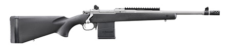 [736676068296] Ruger 6829 Scout  Sports South Exclusive 308 Win 10+1 16.10" Matte Stainless Threaded Barrel, Matte Stainless Steel Receiver w/Picatinny Rail, Black Synthetic Fixed Stock, Right Hand