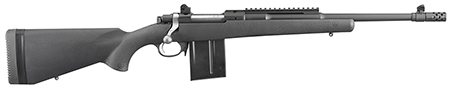 [736676068302] Ruger 6830 Scout  Sports South Exclusive 308 Win 10+1 16.10" Matte Black Threaded Barrel, Matte Black Steel Receiver w/Picatinny Rail, Black Synthetic Fixed Stock, Right Hand