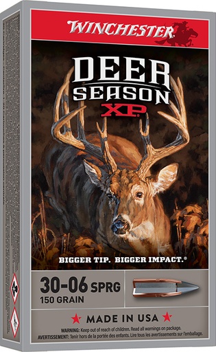 [020892221574] Winchester Ammo X3006DS Deer Season XP 30-06Springfield 150gr Extreme Point 20 Per Box/10 Case