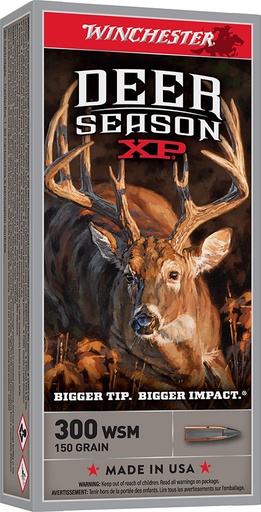 [020892221611] Winchester Ammo X300SDS Deer Season XP  300WSM 150gr Extreme Point 20 Per Box/10 Case