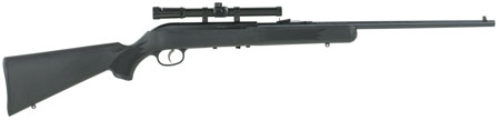 [062654400612] Savage Arms 40061 64 FLXP Full Size 22 LR 10+1 21" Matte Black Sporter Barrel, Matte Black Grooved Carbon Steel Receiver, Matte Black Fixed Synthetic Stock, 4x15mm Scope, Left Hand