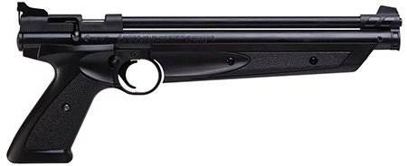 [028478143807] Crosman P1377 American Classic Pump Pistol 177 1rd Rifled Steel Barrel, Fixed Front/Adjustable Rear Sights, Black Polymer Grips, Crossbolt Safety