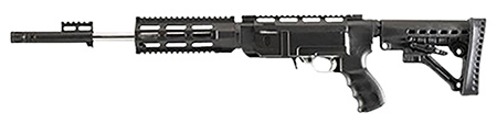 [708279009884] Archangel AA556RNB AR-15 Style Conversion Stock Black Synthetic 6 Position Collapsible for Ruger 10/22 (No Bayonet)