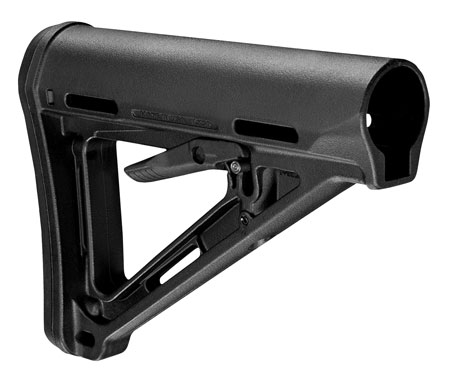 [873750003108] Magpul MAG400-BLK MOE Carbine Stock Black Synthetic for AR-15, M16, M4 Mil-Spec Tube (Tube Not Included)