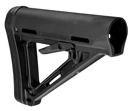 [873750003146] Magpul MAG401BLK MOE Carbine Stock Black Synthetic with AR-15, M16, M4 with Commercial Tube (Tube Not Included)