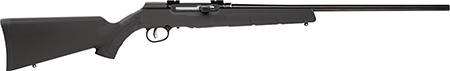 [011356470010] Savage Arms 47001 A Series Magnum Full Size 17 HMR 10+1 22" High Luster Button Rifled Barrel, High Luster Drilled  &  Tapped Carbon Steel Receiver, Matte Black Fixed Synthetic Stock, Right Hand