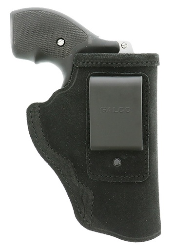 [601299800069] Galco STO158B Stow-N-Go  IWB Black Leather Belt Clip Fits S&W J Frame Fits Charter Arms Undercover Right Hand