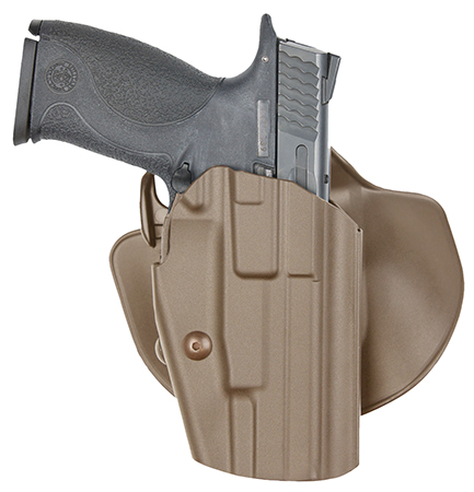 [781602647212] Safariland 578283551 GLS Pro-Fit  OWB Flat Dark Earth Polymer Belt Loop/Paddle Fits 3.30-4.25" Barrel, Belt 1.50" - 2.25" Right Hand