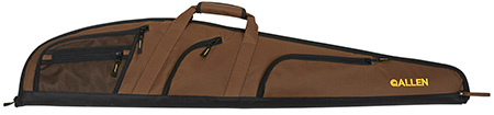 [026509994527] Allen 99452 Daytona Shotgun Case 52" Mocha Brown Endura w/ Black Trim Adjustable Sling, 4 Pockets  &  Easy Clean Lining