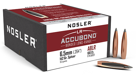 [054041589222] Nosler 58922 AccuBond Long Range 6.5mm 142gr Spitzer Point 100/Box