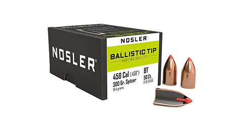 [054041314565] Nosler 31456 Ballistic Tip  458Cal 300gr Spitzer Point 50/Box