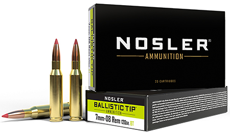 [054041400602] Nosler 40060 Ballistic Tip  7mm-08Rem 120gr Spitzer Ballistic Tip 20 Per Box/10 Case