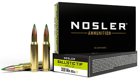 [054041400633] Nosler 40063 Ballistic Tip  308Win 165gr Spitzer Ballistic Tip 20 Per Box/10 Case