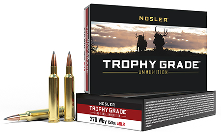 [054041601504] Nosler 60150 Trophy Grade Long-Range 270WthbyMag 150gr Nosler Spitzer AccuBond Long Range 20 Per Box/10 Case