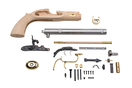 [040589018874] Traditions KPC51002 Trapper Pistol Kit 50 Cal Percussion 9.75" Blued Octagon Barrel Sidelock Action