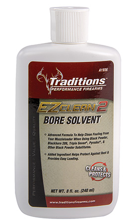 [040589020457] Traditions A1936 EZ Clean 2 Bore Solvent Against Fouling Rust 8 oz Squeeze Bottle