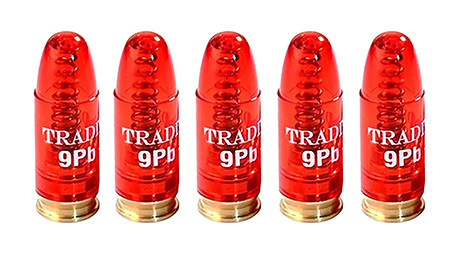 [040589999005] Traditions ASM9 Snap Caps Handgun 9mm Plastic w/Brass Base 5/Pack
