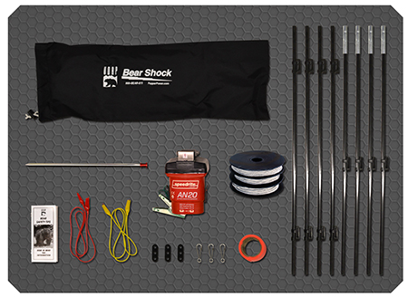 [679354000365] UDAP BEF Bear Shock Electric Fence 6" x 20" 3.7 lbs 110 ft Black