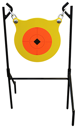 [029057473308] Birchwood Casey 47330 World of Targets Boomslang Pistol/Rifle Orange/Yellow AR500 Steel Gong Standing Includes Gong/Metal Stand