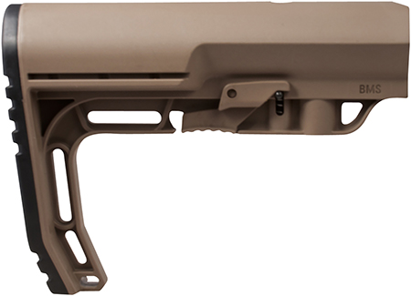 [676315028703] Mission First Tactical BMSSDE Battlelink Minimalist Stock Collapsible Scorched Dark Earth Synthetic for AR-15, M16, M4 with Commercial Tube (Tube Not Included)