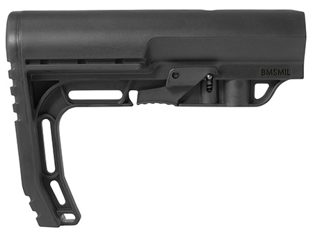 [676315025856] Mission First Tactical BMSMIL Battlelink Minimalist Stock Collapsible Black Synthetic for  AR-15, M16, M4 with Mil-Spec Tube (Tube Not Included)