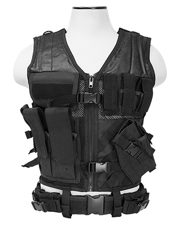 [814108014025] NcStar CTV2916B Tactical  Med-2XL PVC/Mesh Webbing
