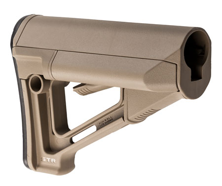 [873750006246] Magpul MAG470-FDE STR Carbine Stock Flat Dark Earth Synthetic for AR-15, M16, M4 with Mil-Spec Tube (Tube Not Included)
