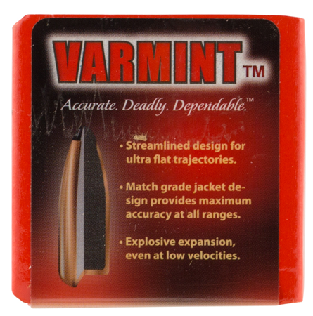 [090255222401] Hornady 2240 Traditional Varmint 22 Cal .224 50 gr Spire Point SX 100 Per Box/ 40 Case