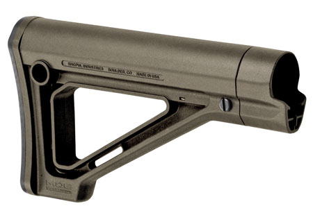 [873750007991] Magpul MAG480-ODG MOE Carbine Stock Fixed OD Green Synthetic for AR-15, M16, M4 with Mil-Spec Tube (Tube Not Included)