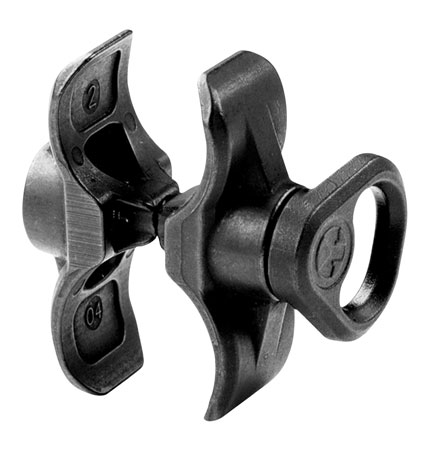 [873750008592] Magpul MAG493BLK Forward Sling Mount  made of Steel with Melonite Black Finish for Mossberg 590  &  590AL with Magpul SGA Stock