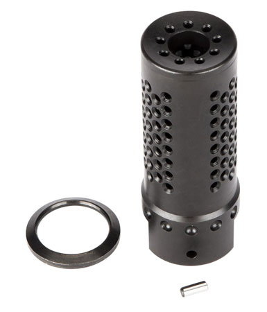 [855319005822] Spikes Tactical SBV1019 Dynacomp Extreme Muzzle Brake Black Nitride 416R Stainless Steel with 5/8"-24 tpi Threads  &  2.25" OAL for 308 Win