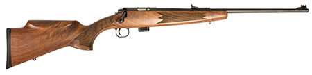 [611613200208] Crickett KSA20020 Model 722 Classic 22 LR 7+1 20" Blued Button Rifled Target Barrel, Blued Stainless Steel Receiver, Fixed Walnut Stock, Right Hand