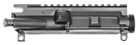 [855713006005] Spikes SFT50M4 Flat Top Stripped Upper  Multi-Caliber 7075-T6 Aluminum Black Anodized Receiver for M4 Platform