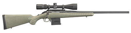 [736676269525] Ruger 26952 American Predator Full Size 204 Ruger 10+1 22" Matte Black Threaded Barrel, Matte Black Picatinny Rail Steel Receiver, Fixed Moss Green Synthetic Stock, Vortex Crossfire II 4-12x44mm
