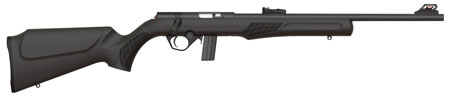[754908211401] Rossi RB22L1811 RB22  Full Size 22 LR 10+1, 18" Matte Black Button Rifled Free Floating Steel Barrel, Matte Black Stainless Steel Receiver, Black Monte Carlo Stock, Right Hand