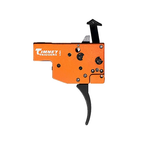 [081950430000] Timney Triggers 430 Replacement Trigger  Two-Stage Curved Trigger with 8 oz/1 lb Draw Weight  &  Black/Orange Finish for Tikka T3