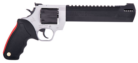 [725327615965] Taurus 2-440085RH Raging Hunter  44 Rem Mag 6rd 8.37" Black Stainless Steel Barrel Matte Black Oxide Cylinder Matte Stainless Steel Frame Black Rubber with Integrated Red Cushion Insert Grip