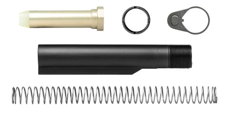 [815421021141] Aero Precision APRH100151 Buffer Kit  7075-T6 Aluminum Black Mil-Spec 6 Position for AR-15