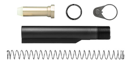 [815421021158] Aero Precision APRH100158 Buffer Kit  7075-T6 Aluminum Black Mil-Spec 6 Position for 308 M5 Platform