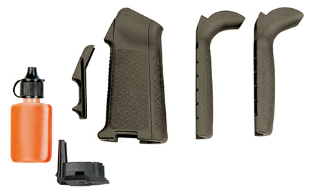[873750008639] Magpul MAG521-ODG MIAD Type 2 Gen 1.1 Grip Kit Polymer Aggressive Textured OD Green for AR Platform