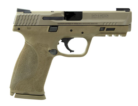 [022188871159] Smith  &  Wesson LE 11767 M & P 9 M2.0 
9mm Luger Double 4.25" 17+1 FDE Interchangeable Backstrap Grip FDE Polymer Frame FDE Armornite Stainless Steel Slide