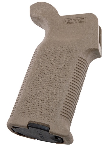 [873750008110] Magpul MAG522-FDE MOE-K2 Grip Flat Dark Earth Polymer Aggressive Textured Finish Fits AR-15/AR-10/M4/M16/M110/SR25