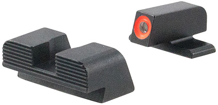 [644406910763] AmeriGlo SG434 Protector Sight Set for Sig Sauer  Green Tritium Orange Outline Front Sight-Black Serrated Rear Sight