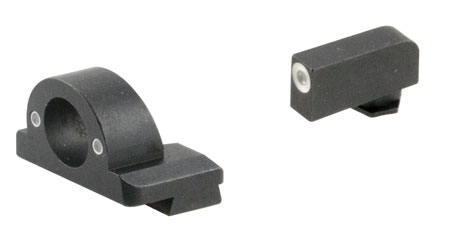 [644406910701] AmeriGlo GL5125 Ghost Ring Sight Set for Glock  Green Tritium White Outline Front Sight-Green Tritium Rear Sight