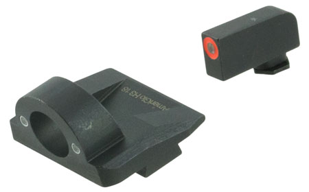[644406910718] AmeriGlo GL5225 Ghost Ring Sight Set for Glock  Green Tritium Orange Outline Front Sight-Green Tritium Rear Sight