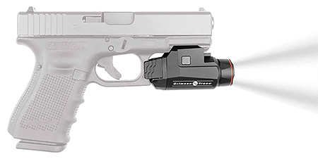 [610242009336] Crimson Trace 0182401 CMR-208 Universal Tactical Light Rail Master Black Anodized 110/420 Lumens White LED Light