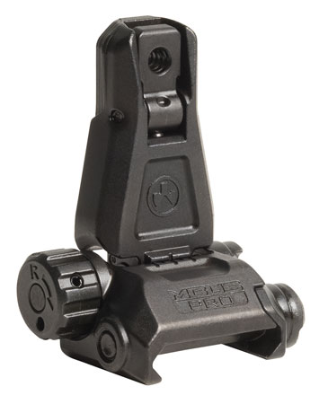 [873750008387] Magpul MAG276-BLK MBUS Pro Sight Rear  QPQ Melonited Steel Construction for AR Platform