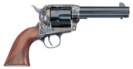 [858944006462] Taylors  &  Company 700ADE 1873 Cattleman New Model 45 Colt (LC) 6rd 4.75" Blued Cylinder  &  Barrel Color Case Hardened Steel Frame Walnut Navy Size Grip (Taylor Tuned)