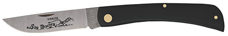 [021205000923] Case 00092 Sod Buster  3.70" Folding Skinner Plain Etched As-Ground Tru-Sharp SS Blade/Smooth Black Synthetic Handle