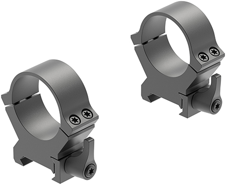 [030317017804] Leupold 174078 QRW2 Cross-Slot Scope Ring Set Matte Black Steel 30mm Tube High Quick Release Picatinny/Weaver